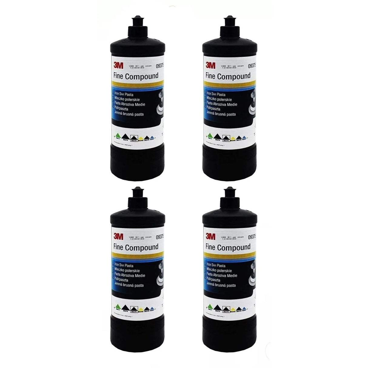 3M 09375 is a fine abrasive paste designed to remove fine scratches, oxidation, and wash damage from repair or original automotive paint, providing a high-gloss finish when used with suitable polishing tools, but it is hazardous and requires careful handling.