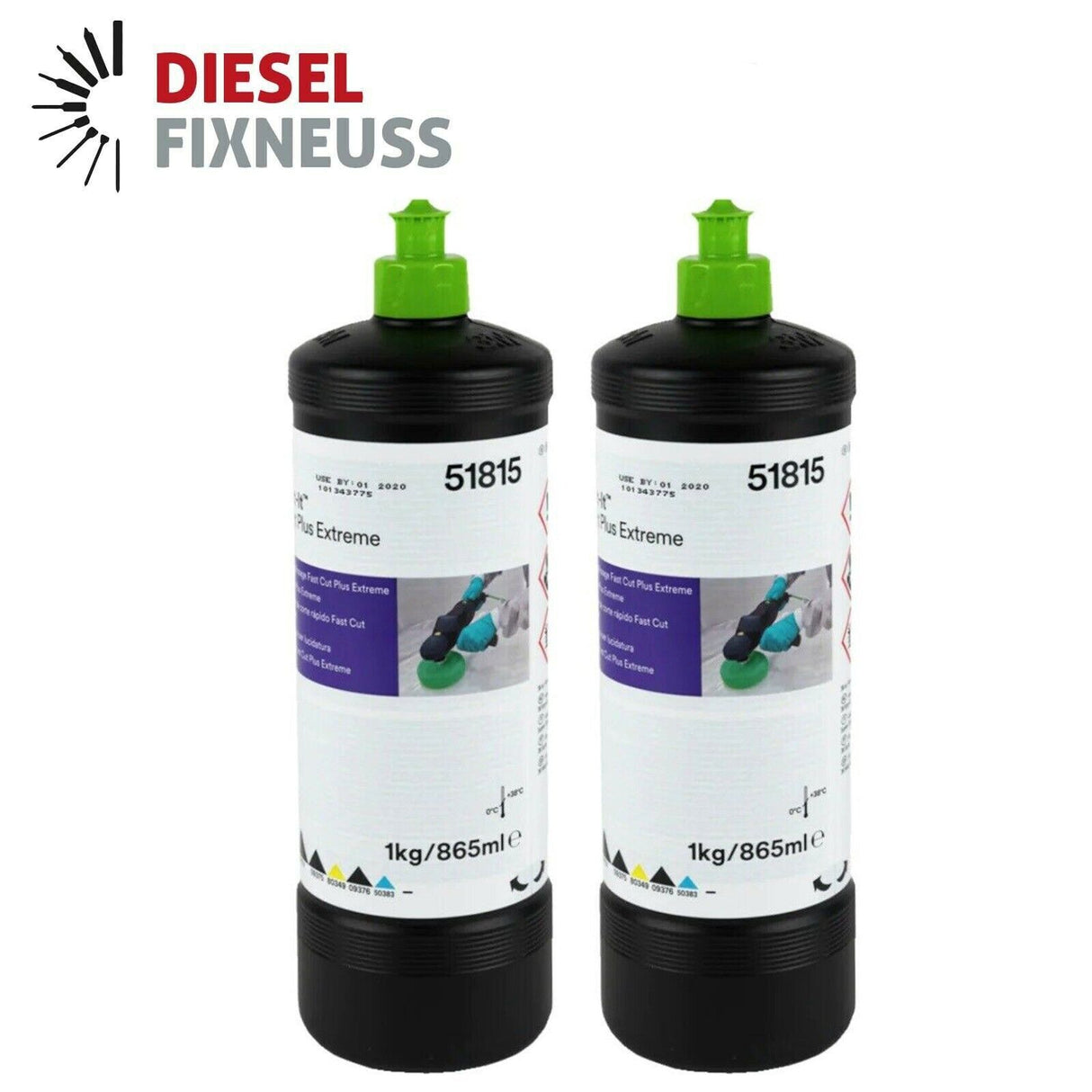 2x Neu! 3M 51815 Perfect-It Fast Cut Plus Extreme 1kg ersetzt 3M 51052