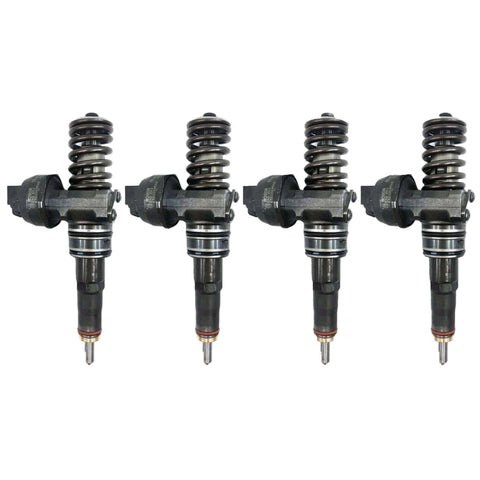 4x Pumpe Düse Einheit Injektor 038130073BN 0986441568 0414720313 1.4 1.9 TDI