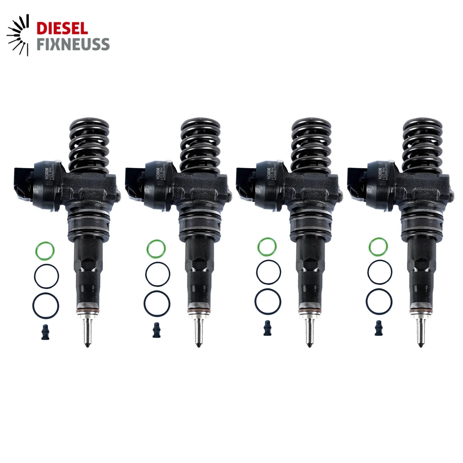 4x Bosch Pumpe düse Element Einspritzdüse VW 2.0 TDI 0414720229 038130073BJ