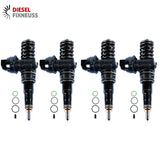4x Bosch Injektor Pumpedüse Einspritzdüse 0414720310 VW T5 2.5TDI Überholt