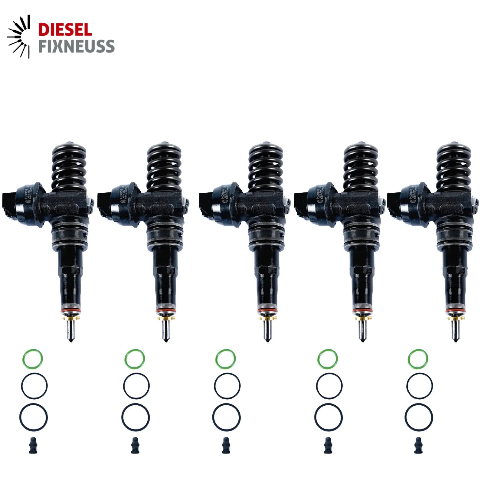 5x Pumpe- Düse-Einheit VW T5 2.5 TDI Motorcode: BNZ