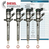 4x Einspritzdüse Injektor Injector Renault Espace 2.2 dCi 0445110038 8200010074