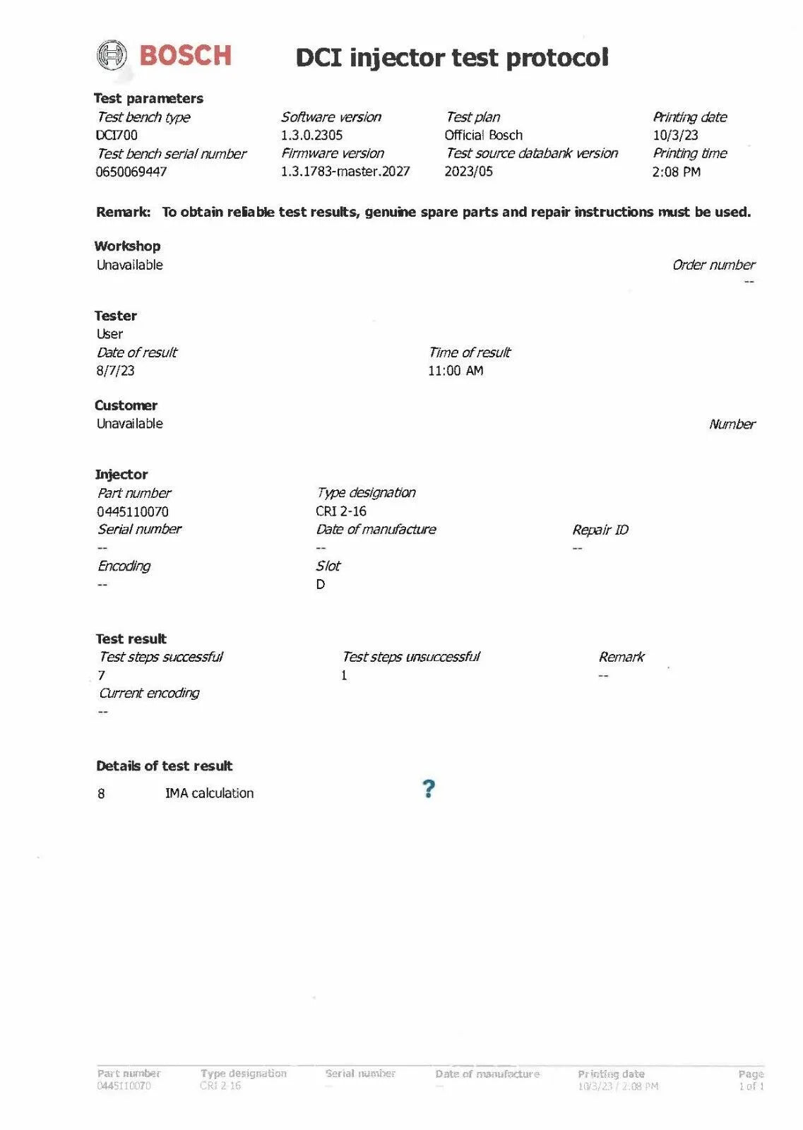 4x EINSPRITZDÜSE INJEKTOR MERCEDES-BENZ | 0445110069, 0445110070, 0445110105