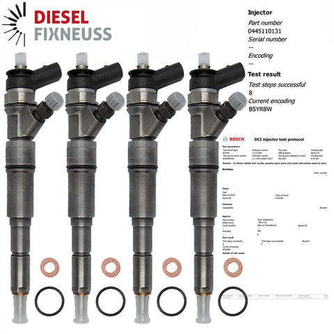 4x Injektor für BMW 3er 5er X5 E46, E60, E61 - 0445110131