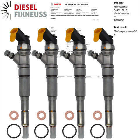 4x Einspritzdüse Injektor BOSCH 0445110216 7793836 BMW E46 E60 E61 E81 E87