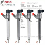 4x Einspritzdüse Volvo 30637375 30731567 BOSCH 0445110251