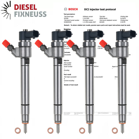 4x Einspritzdüse Volvo 30637375 30731567 BOSCH 0445110251