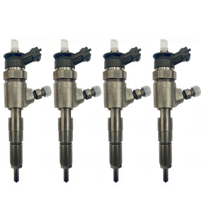 4x Bosch 0445110252, genuine Bosch injector for Citroën and Peugeot 1.4 HDi engines. Compatible with C2, C3, 206, 207 and Bipper models. High performance diesel injection solution.Professional solution for reliable engine performance!