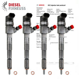 4x 0445110300 Einspritzdüse Injektor Alfa Romeo Fiat Opel Lancia 1.6D 0986435171