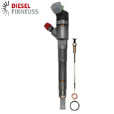 Bosch injectors (part number 0445110418/504389548/JD22) compatible with FIAT CITROEN PEUGEOT vehicles. Includes copper sealing rings, O-rings, and (Bosch Dci 700) test report. Fits FIAT DUCATO and IVECO DAILY IV/V models with various power outputs (95-170 PS). Compatible with Multijet engines across numerous vehicle variants. Comes with 1-year warranty without kilometer limitation.