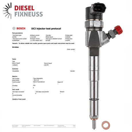 Injektor Einspritzdüse Opel Alfa Romeo 55246223 0445110524 0986435280