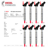 8x Bosch Einspritzdüse 0445115058 Injektor Audi A4 A5 3.0 TDI A8 Q7 4.2 0986435364
