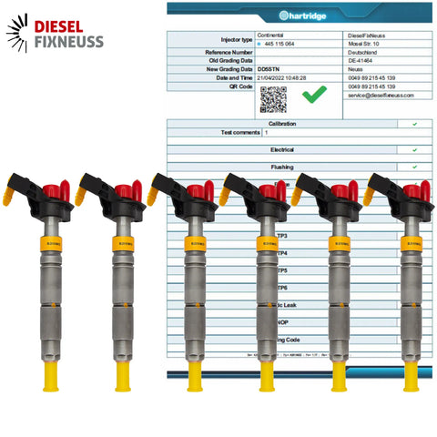 Inyector 6x Mercedes 0445115027 0445115064 A6420701387 0986435355