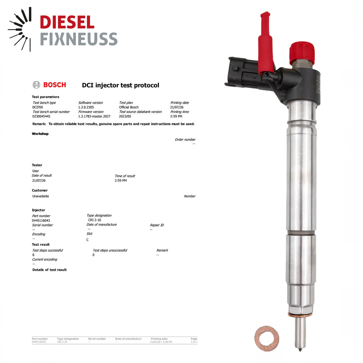 0445116043 Einspritzdüse Jaguar XF I Land Rover Freelander 2 DW12BTED4 L359 2.2