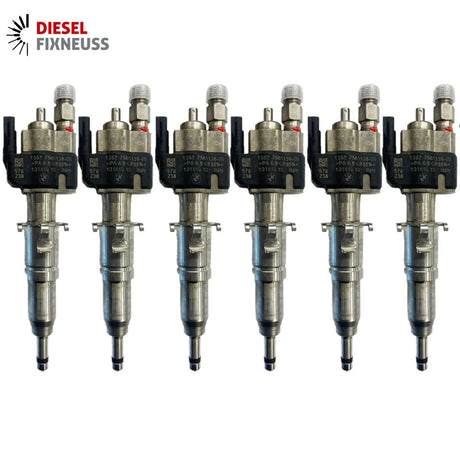 6x Fuel Injector BMW 1/3/5 Series | Part No: 13537589048/13537565138-05 Benzin | Compatible with N45/N43/N53 Engines | Includes Copper Ring, O-Ring, Test Report | 1-Year Unlimited Mileage Warranty