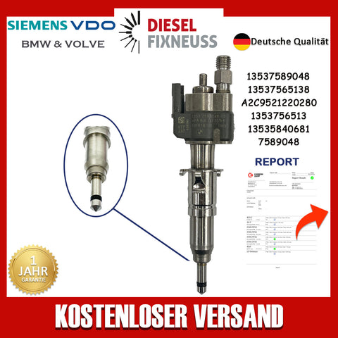 Passt für N43 N53 BMW Benzin Einspritzdüse 13537585261 VDO 13537589048-03