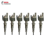 6x Fuel Injector BMW 1/3/5 Series | Part No: 13537589048-05/13537565138 Benzin | Compatible with N45/N43/N53 Engines | Includes Copper Ring, O-Ring, Test Report | 1-Year Unlimited Mileage Warranty