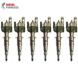 6x Fuel Injector BMW 1/3/5 Series | Part No: 13537589048-07/13537565138 Benzin | Compatible with N45/N43/N53 Engines | Includes Copper Ring, O-Ring, Test Report | 1-Year Unlimited Mileage Warranty