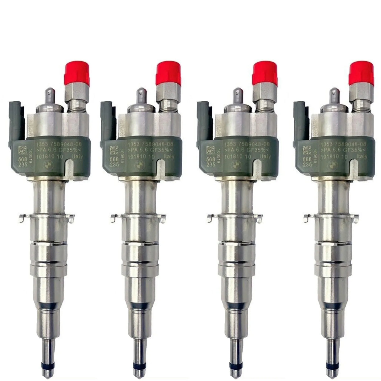 4x Fuel Injector BMW 1/3/5 Series | Part No: 13537589048-08/13537565138 Benzin | Compatible with N45/N43/N53 Engines | Includes Copper Ring, O-Ring, Test Report | 1-Year Unlimited Mileage Warranty