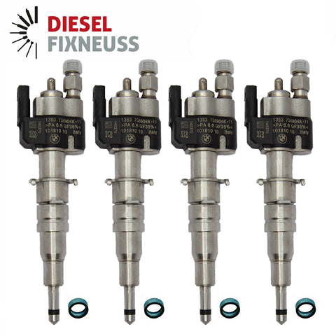 4x injector nozzle for BMW petrol 13537589048 13537565137 N63