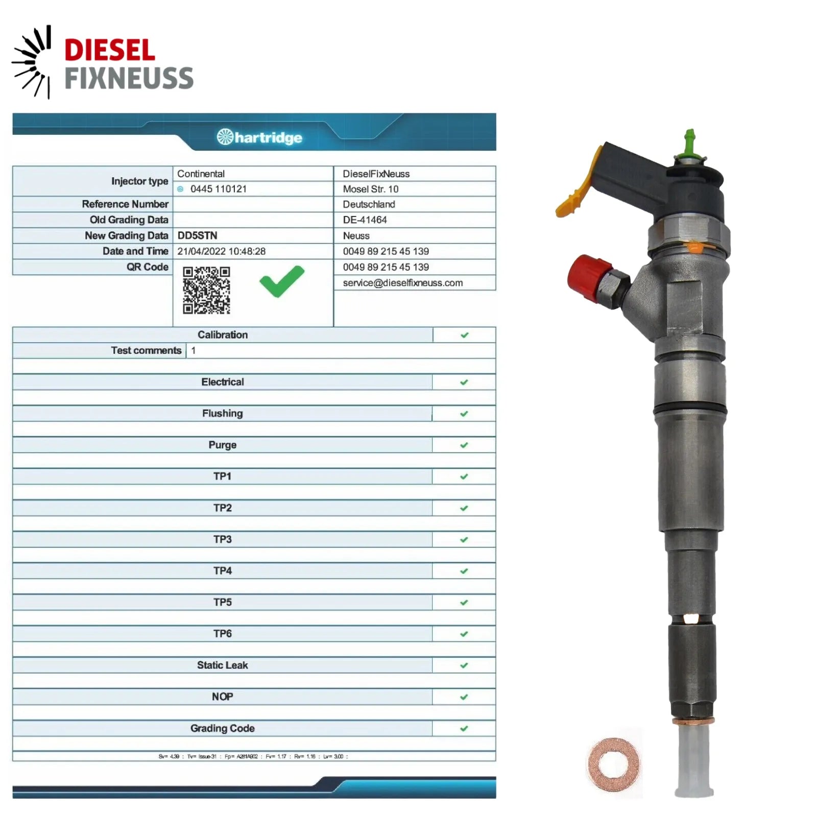 Einspritzdüse Injektor Mercedes CDI C-Klasse E W203 S203 W210 S210 0445110121