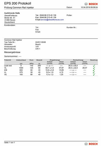 Einspritzd​üse 0445110049 Injektor BMW E39 525d 525 d 120kW/163P​S 13537785983