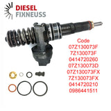 4x BOSCH Pumpe-Düse-Einheit - VW T5 - Tourareg 2.5 TDI - 0414720210 Injektor