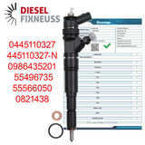 4x Einspritzdüse OPEL VAUXHALL INSIGNIA 2.0 CDTI DIESEL INJECTOR 0445110327