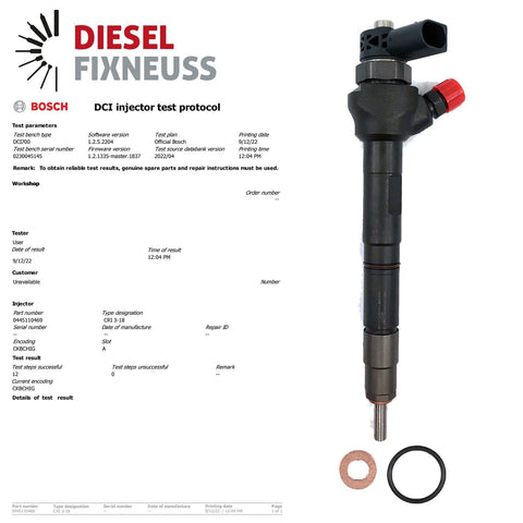 VW PASSAT 2.0 TDI DIESEL FUEL INJECTOR VW BOSCH 0445110469