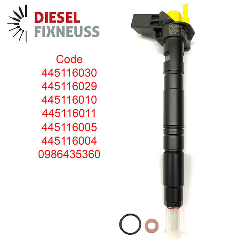 4 x EINSPRITZDÜSE VW PIEZO 2,0 TDi 0445116030 0986435360 03L130277 VW