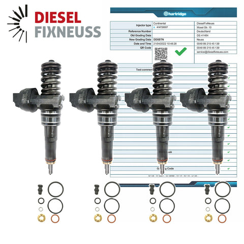 4x Bosch Injektor Pumpe Düse Einheit PDE 038130073F 045130079X 1,9TDi 0414720007