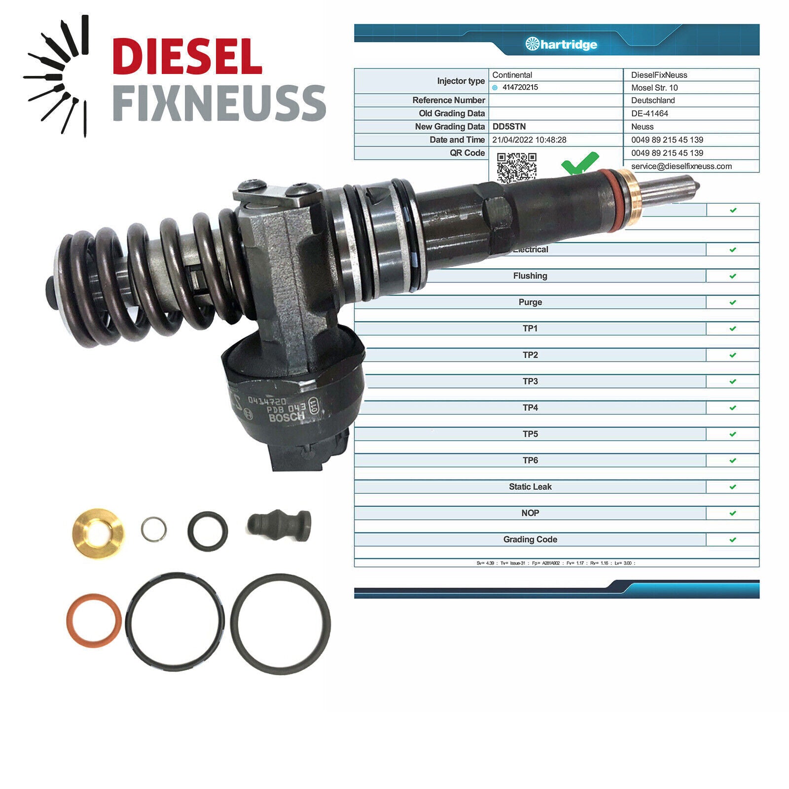 Pumpedüse Injektor Audi Seat Skoda VW 1.4 1.9 TDI AXR BMS 038130073AG 038130073S