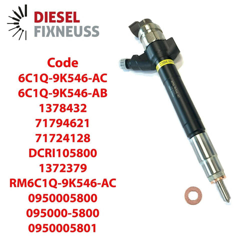 Injektor 4x Injector Einspritzdüse DENSO Ford Transit 2.2 TDCI 6C1Q-9K546-AC
