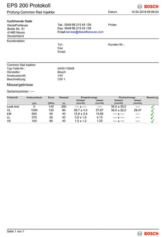 Einspritzdüse 0445110049 Injektor Opel 2,5 DTI BMW E39 525d 13537785983