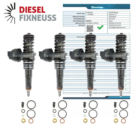 VW Passat 3BG Golf A3 1,9TDI 4x Pumpe Düse Element Bosch 0414720037, 038130073AJ