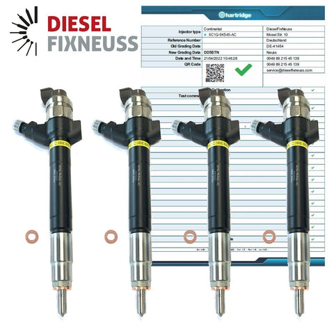 Injektor 4x Injector Einspritzdüse DENSO Ford Transit 2.2 TDCI 6C1Q-9K546-AC