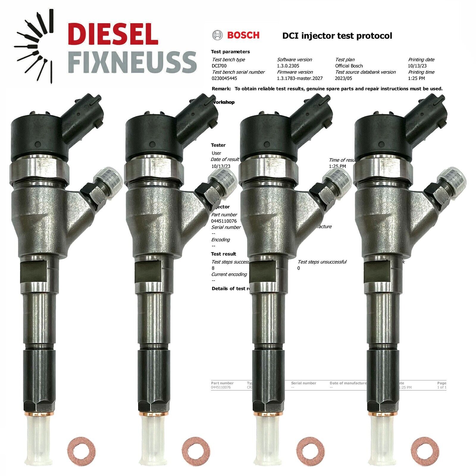 4x EINSPRITZDÜSE Peugeot Boxer Citroen Relay Fiat 2.0 HDI Injector 0445110076