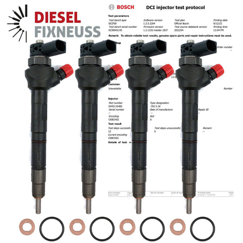 4x Einspritzdüse Injektor RENAULT DACIA INJECTOR 0445110485 16608399R