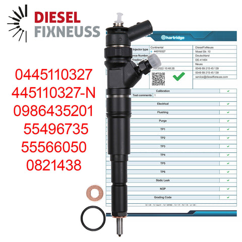 4x Einspritzdüse Bosch Injector 55566050 55496735 0986435201 0445110327 