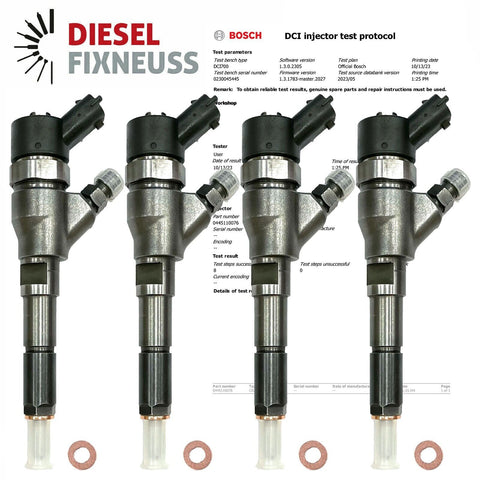 4x injecteur BOSCH Peugeot CITROEN 2.0 HDI DIESEL 0445110076