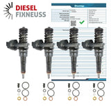 4X 0414720037 AUDI A3 VW GOLF BORA SKODA 1.9TDI DIESEL FUEL INJECTOR 038130073AJ