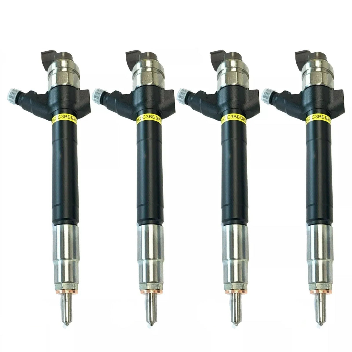 4x DENSO Injectors 9C1Q-9K546-BA for Ford Transit 2.4 TDCi (2006-2014) with test report. Compatible with all engines 74-103 KW.