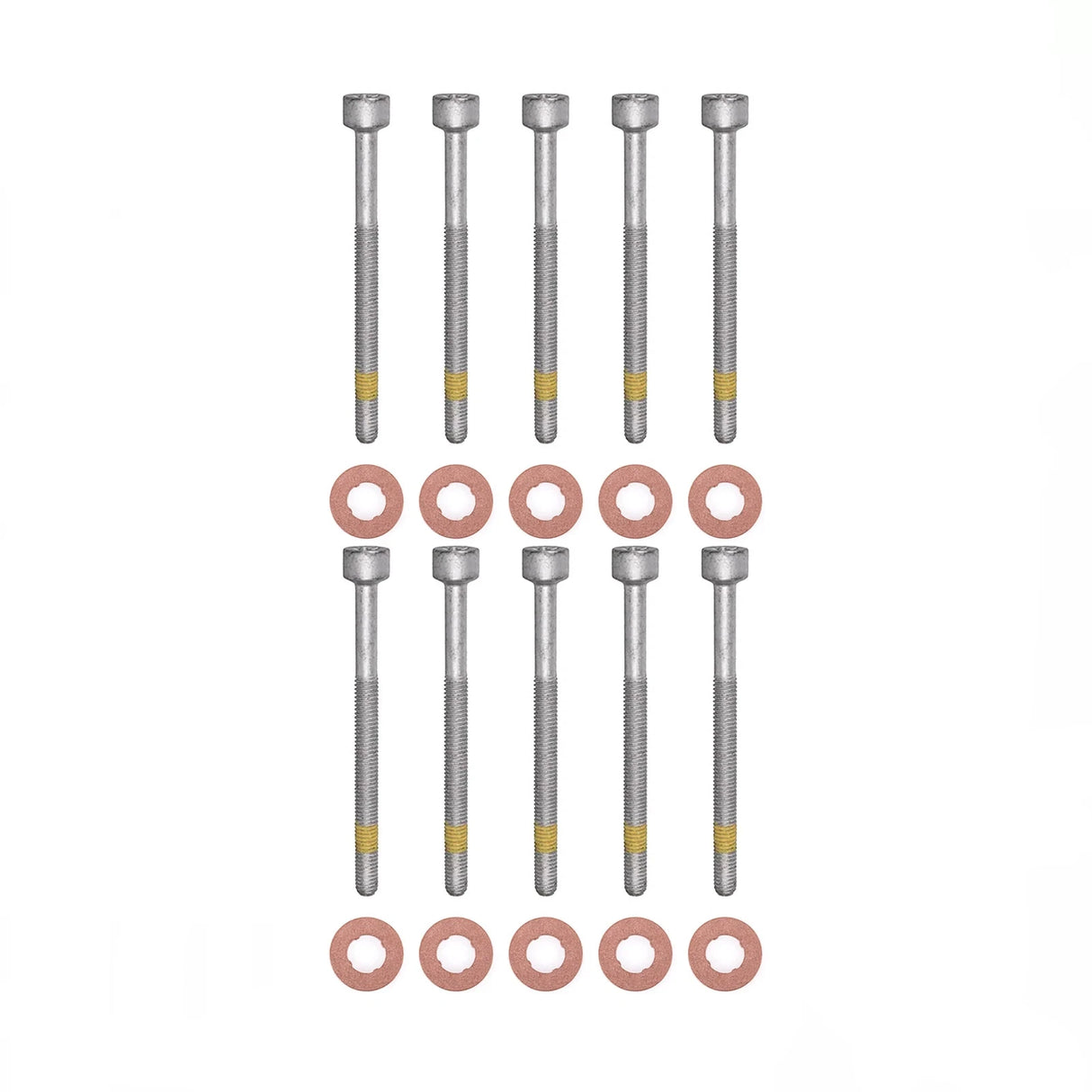 10x Zylinderschraube und 15×7.15×2.0 mm Dichtringe Einspritzdüse für Mercedes