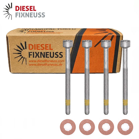 4x Zylinderschraube und 15×7.15×2.0 mm Dichtringe Einspritzdüse für Mercedes