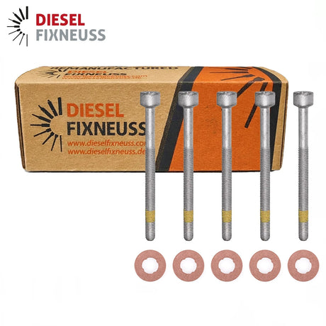 5x Zylinderschraube und 15×7.15×2.0 mm Dichtringe Einspritzdüse für Mercedes