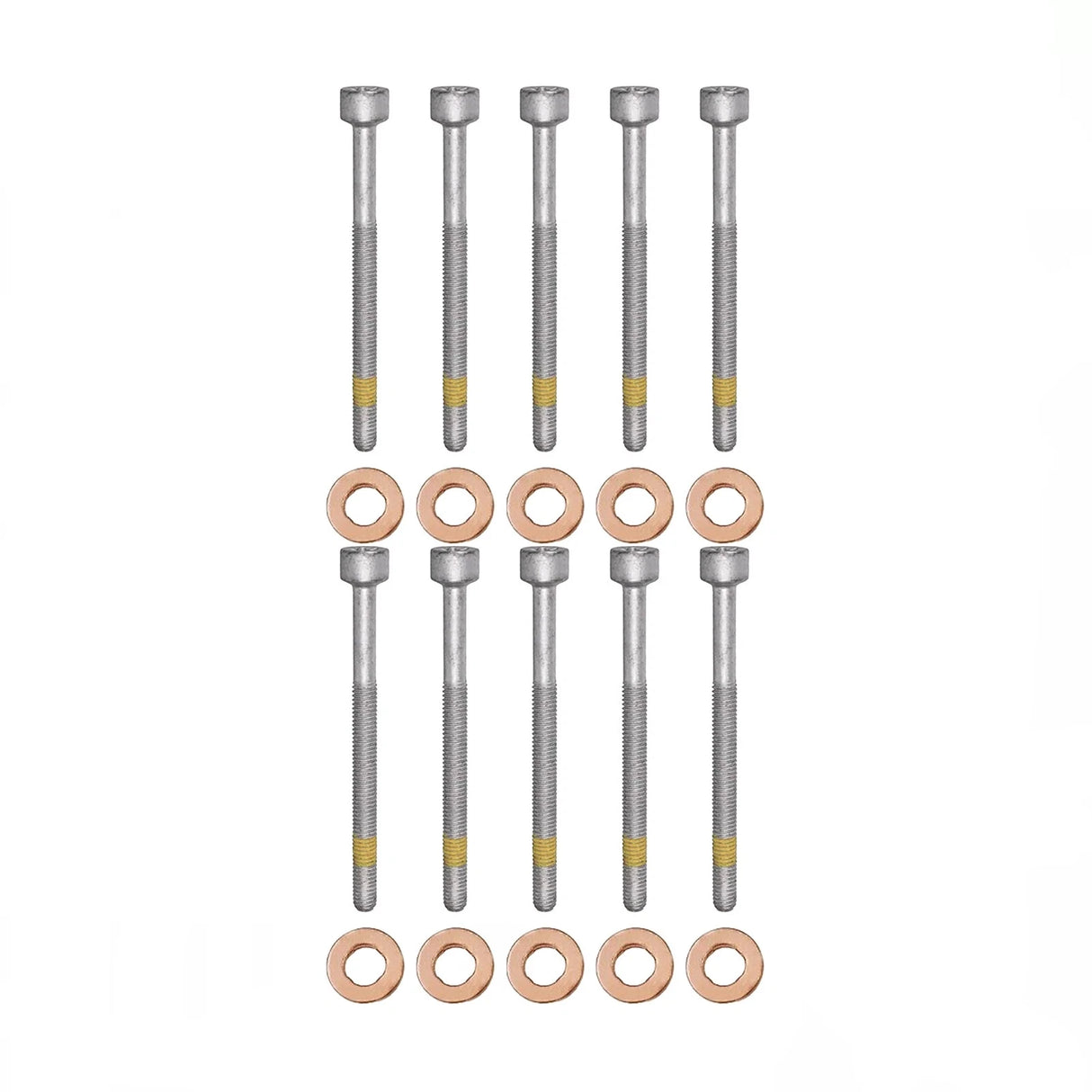 10x Zylinderschraube und 15×7.15×3.0 mm Dichtringe Einspritzdüse für Mercedes