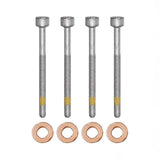 4x Zylinderschraube und 15×7.15×3.0 mm Dichtringe Einspritzdüse für Mercedes