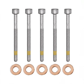 5x Zylinderschraube und 15×7.15×3.0 mm Dichtringe Einspritzdüse für Mercedes