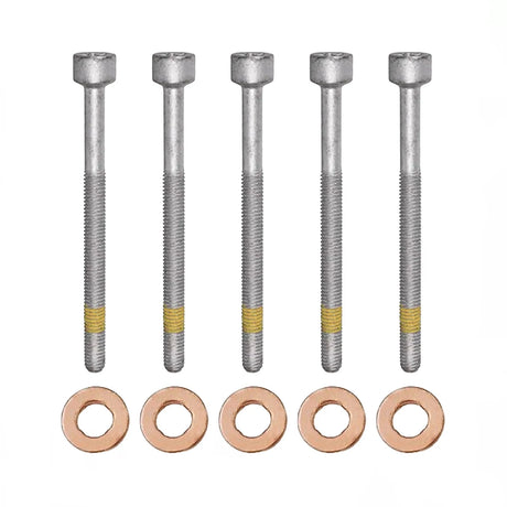 5x Zylinderschraube und 15×7.15×3.0 mm Dichtringe Einspritzdüse für Mercedes